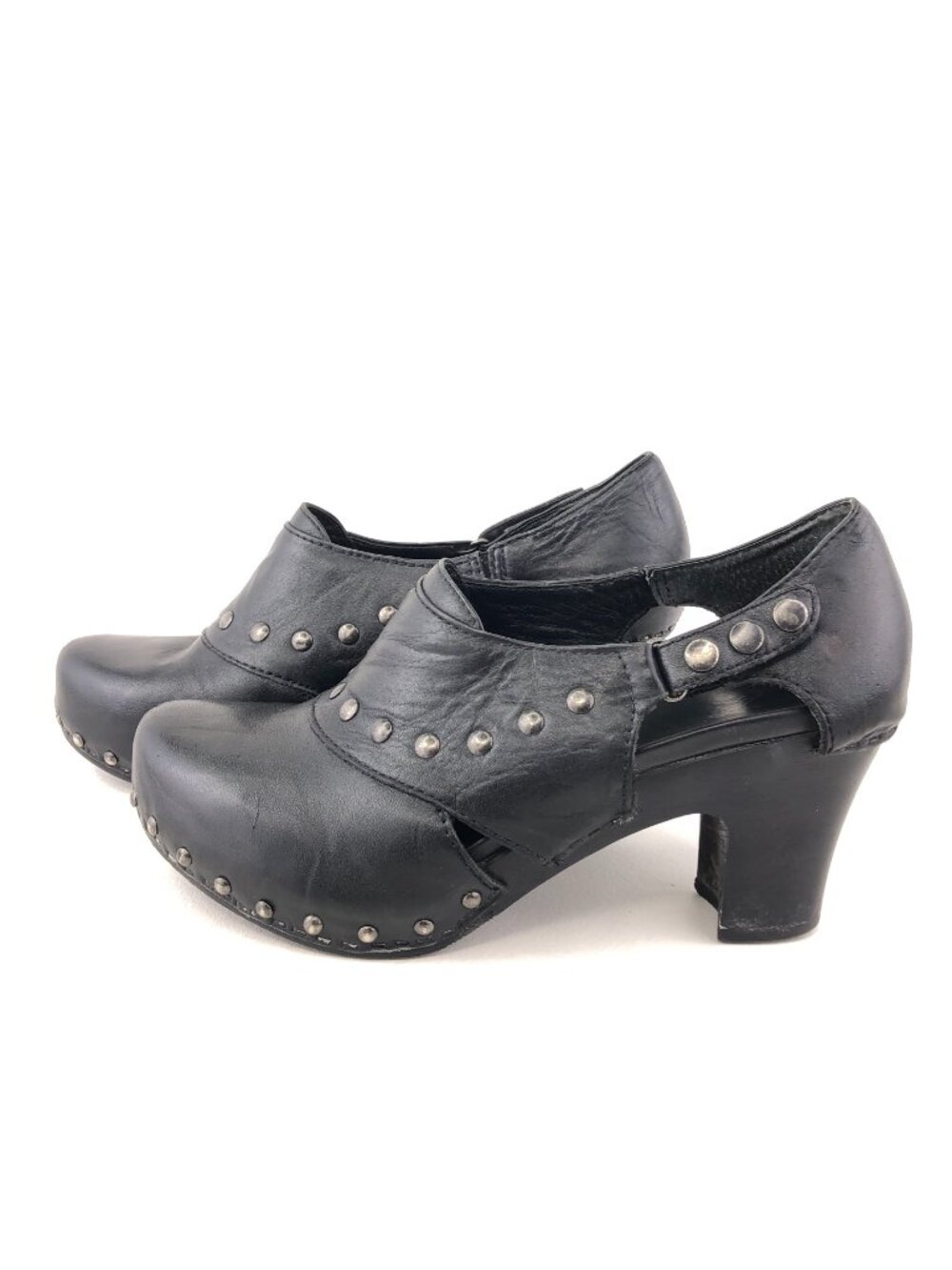 Dansko Ryder Black Full-Grain Leather Studded Clogs EUR 40 - Picture 2 of 15